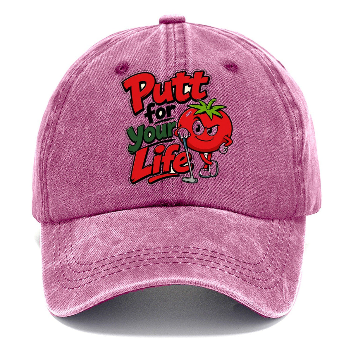 Putt For Your Life Golf Classic Cap – Dusty Rose