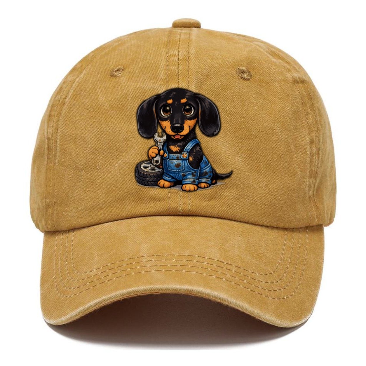 Dachshund Mechanic Classic Cap – Golden Harvest