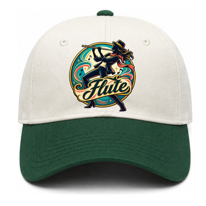 Flute Crest Two Tone Cap – Green