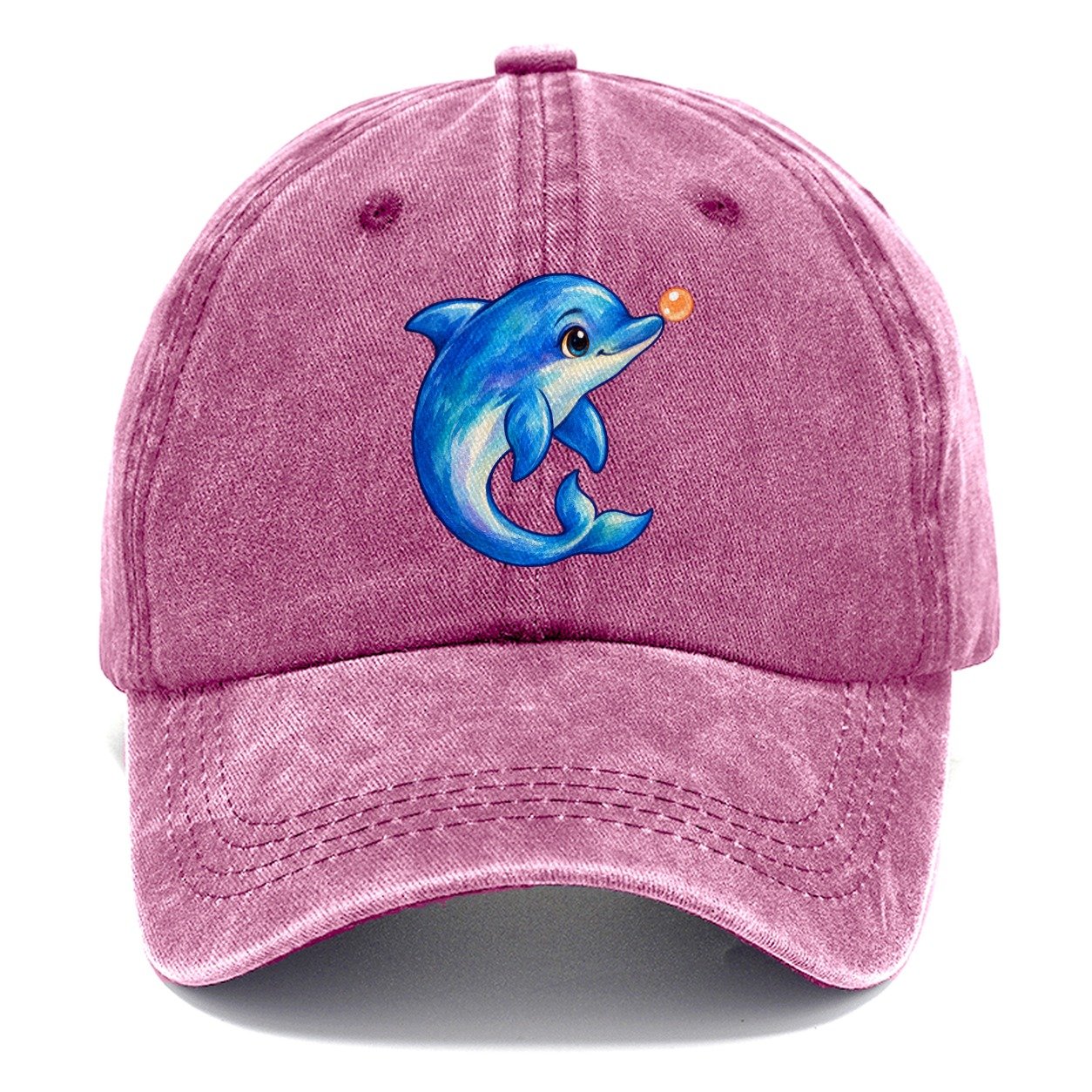Dolphin Nose Boop Sea Sprite Classic Cap – Dusty Rose