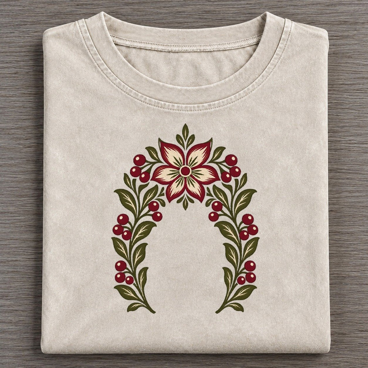 Berry Threshold Quiet Wards Heritage Vintage T-shirt – Off White
