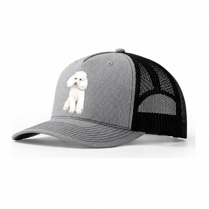 Poodle Trucker Hat – Sport Grey-Black