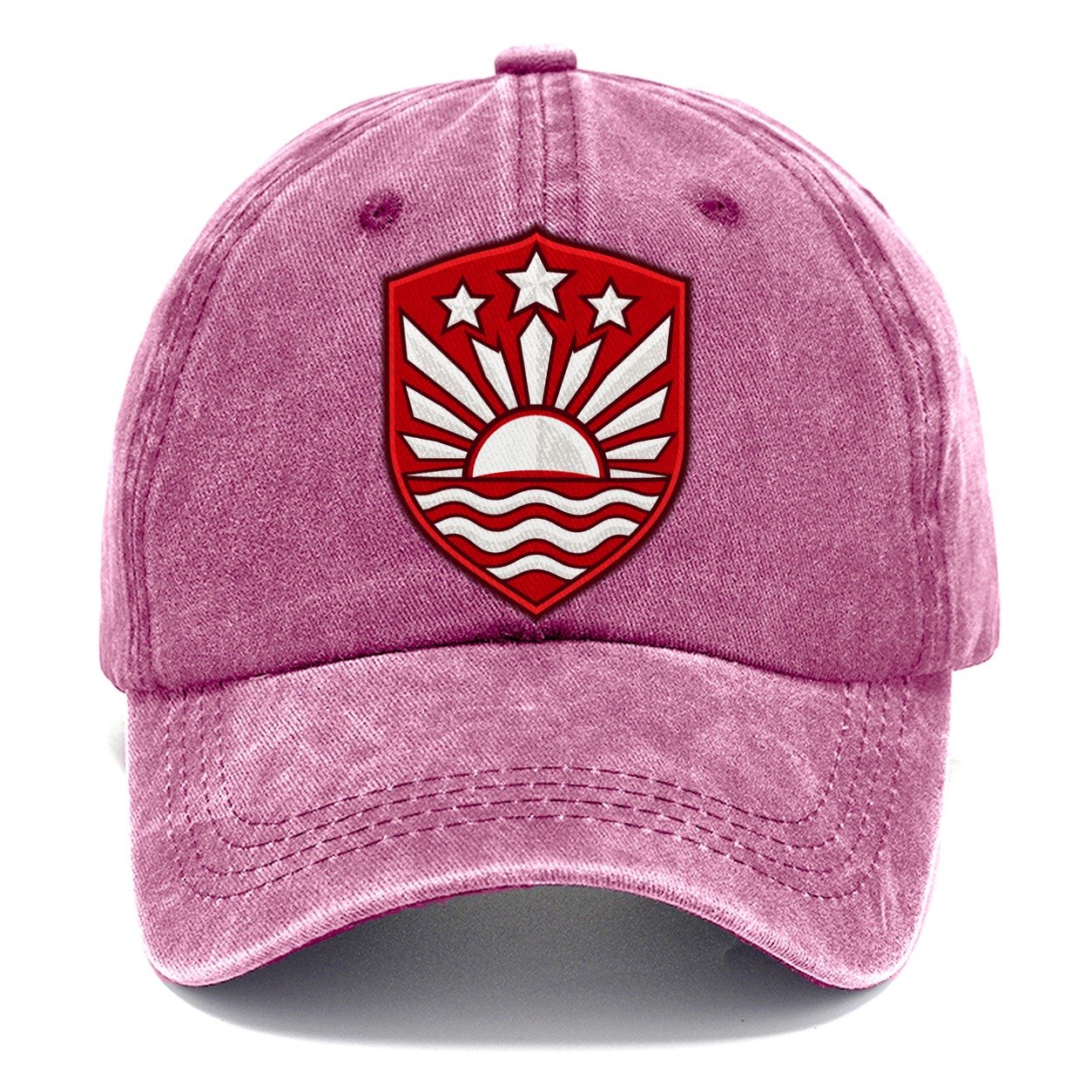 Latvia Minimal Emblem Country Logos Classic Cap – Dusty Rose