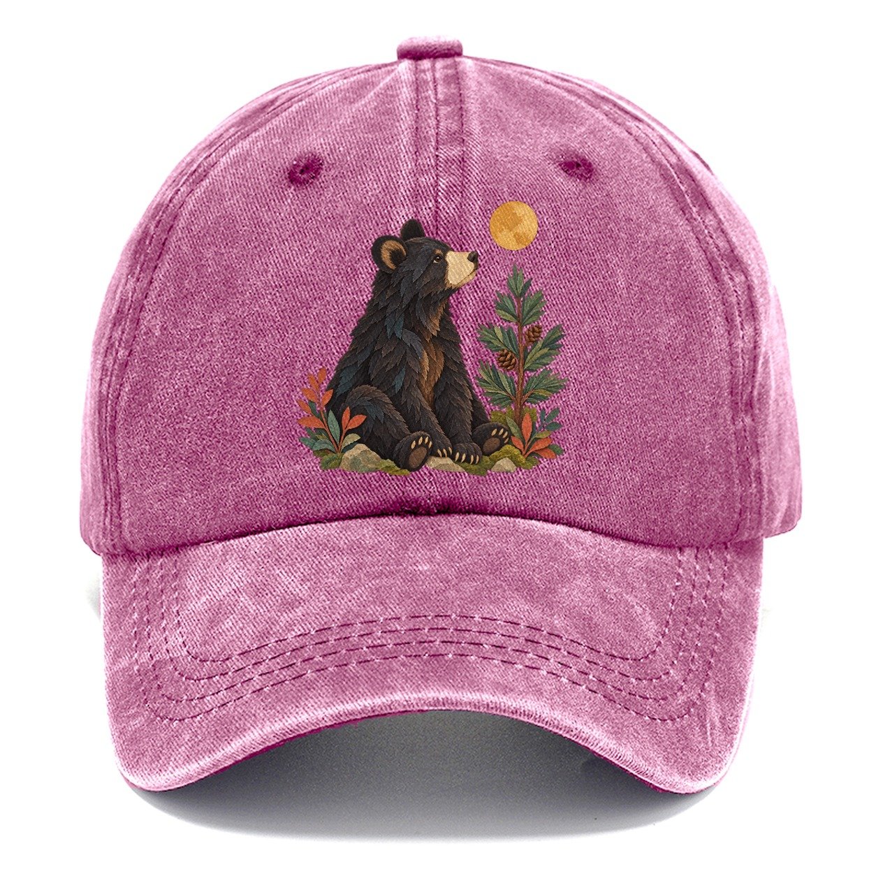 Small Bear Pine Moon Gentle Wild Classic Cap – Dusty Rose