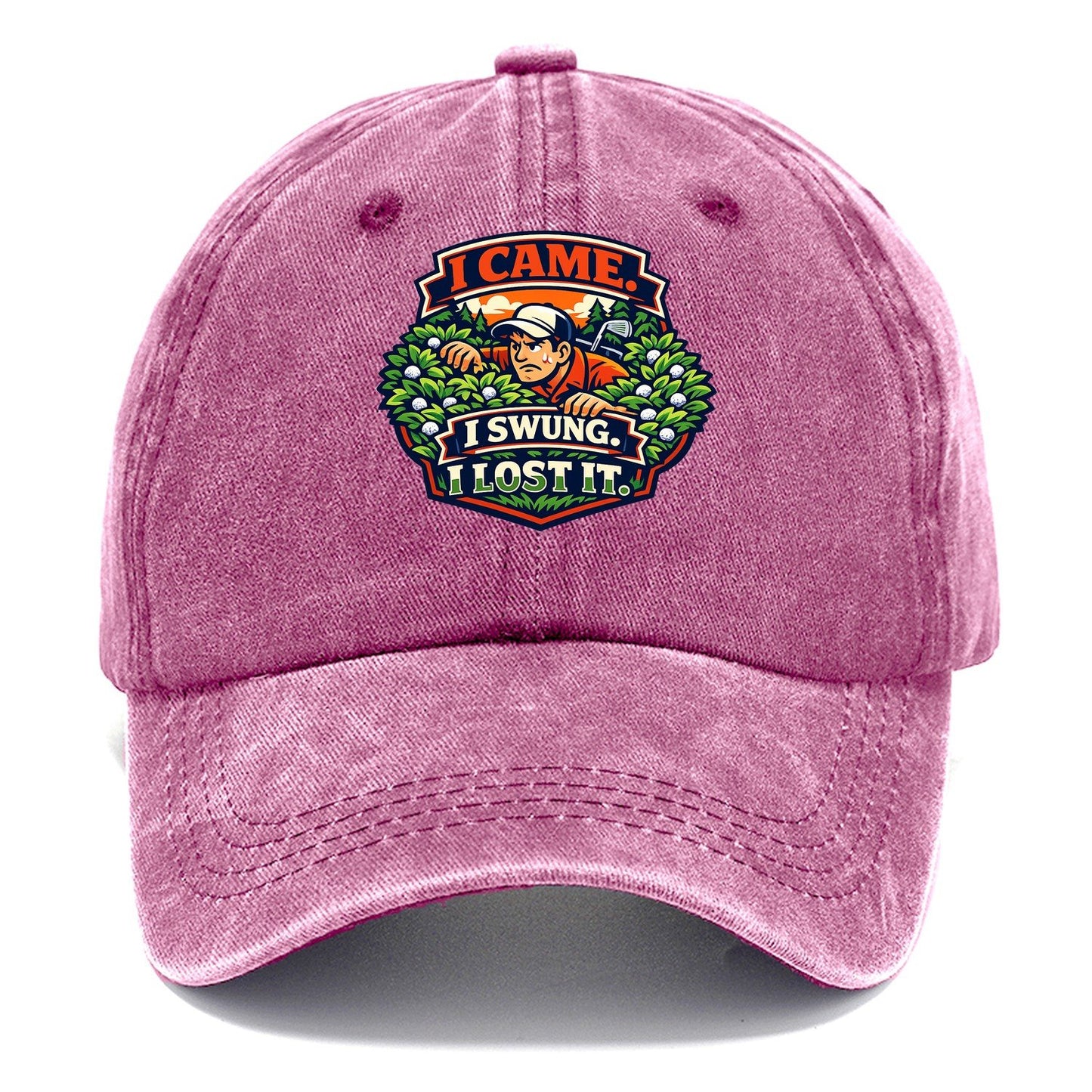 I Came I Swung I Lost It Golf Classic Cap – Dusty Rose