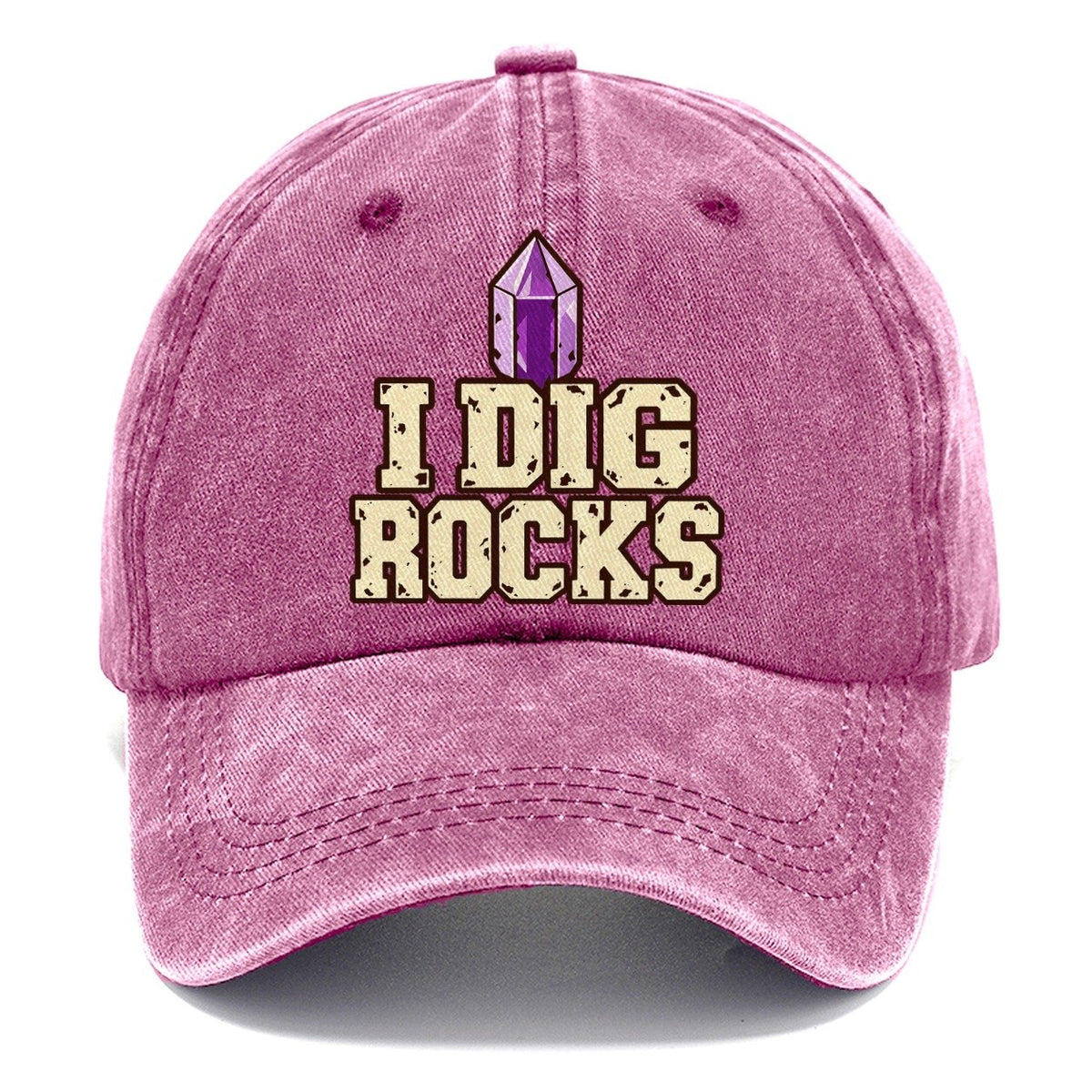 I Dig Rocks Rocks And Minerals Classic Cap – Dusty Rose