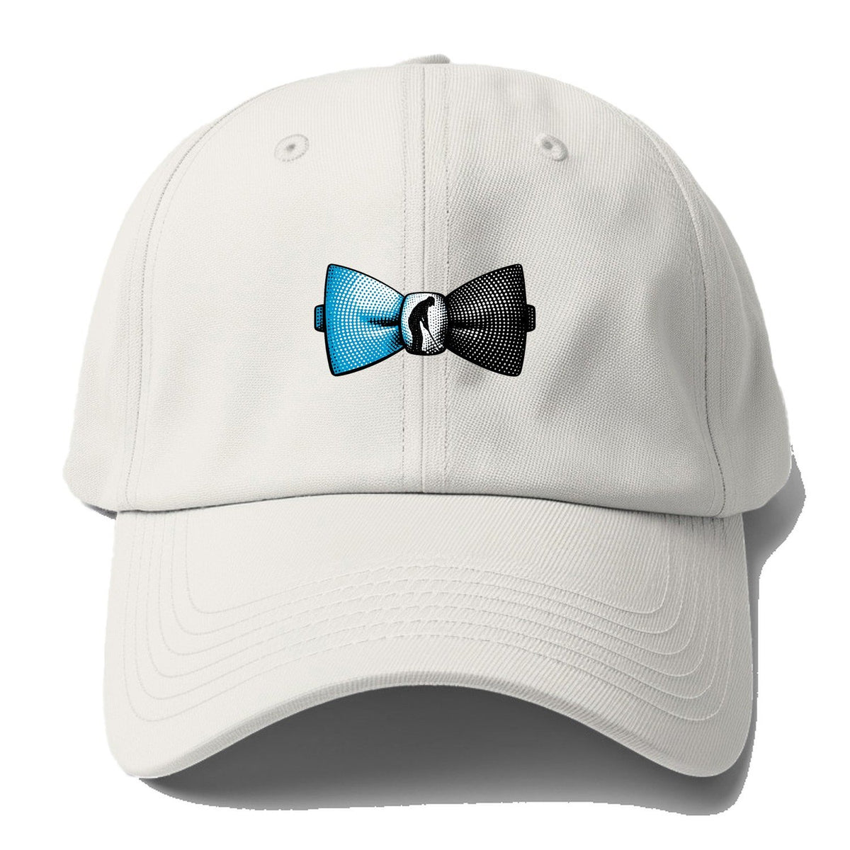 Blue Halftone Golf Bow Tie Baseball Cap – Off White