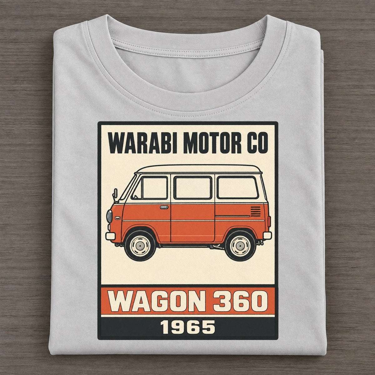 Warabi Wagon Showa Speed Plates Classic T-shirt – Grey