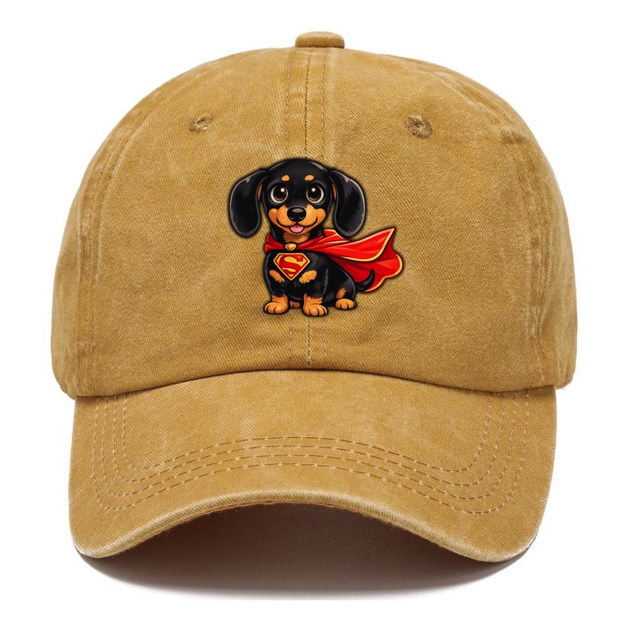 Dachshund Superhero Classic Cap – Golden Harvest