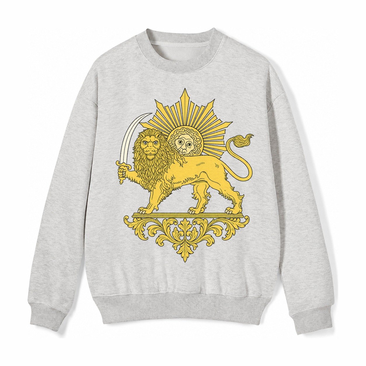 Shir O Khorshid Fleece Sweatshirt – Light Gray