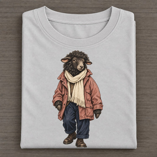 Black Sheep Wardrobe Portrait Wild Wardrobe Portraits Classic T-shirt – Grey