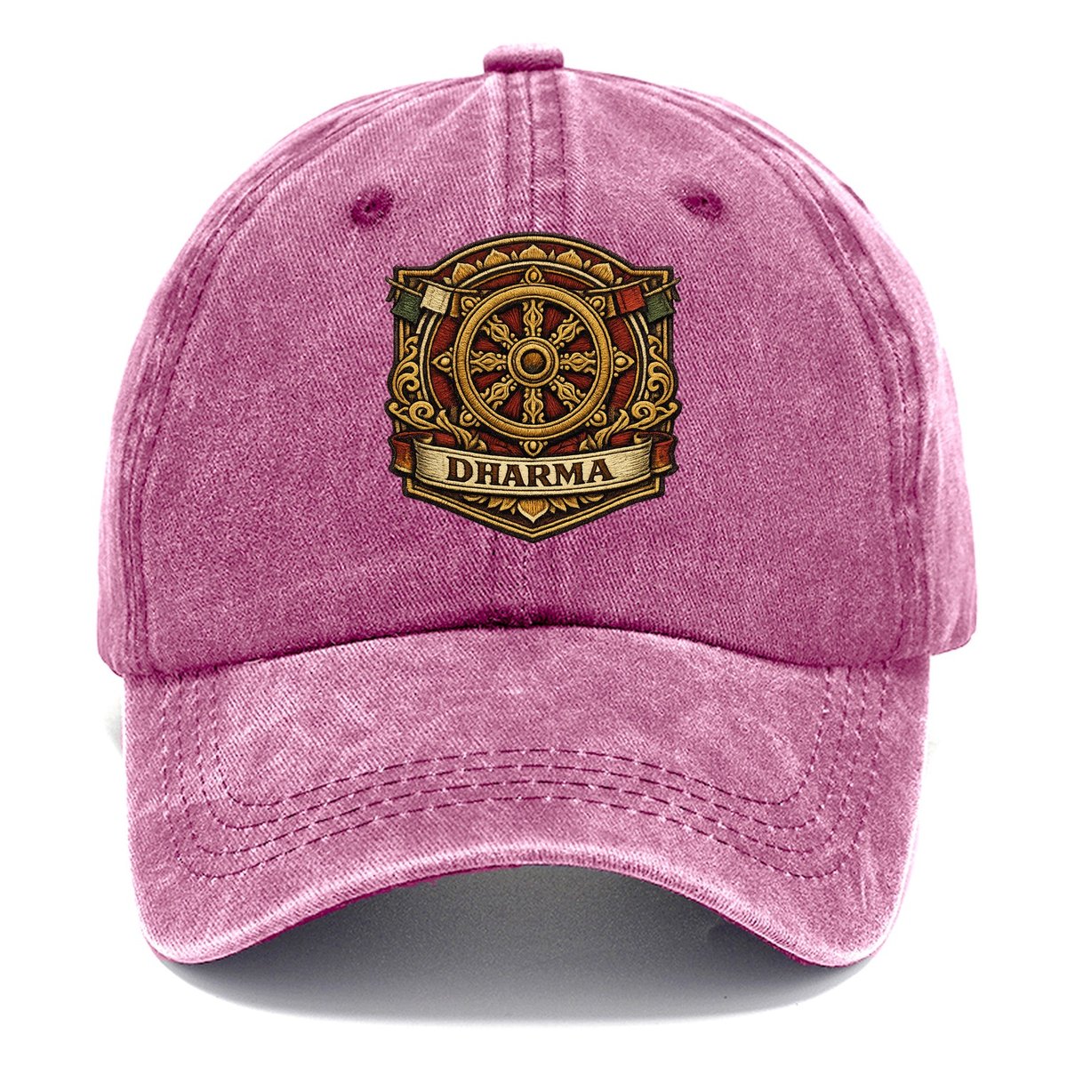 Dharma Wheel Eight Spokes Classic Cap – Dusty Rose