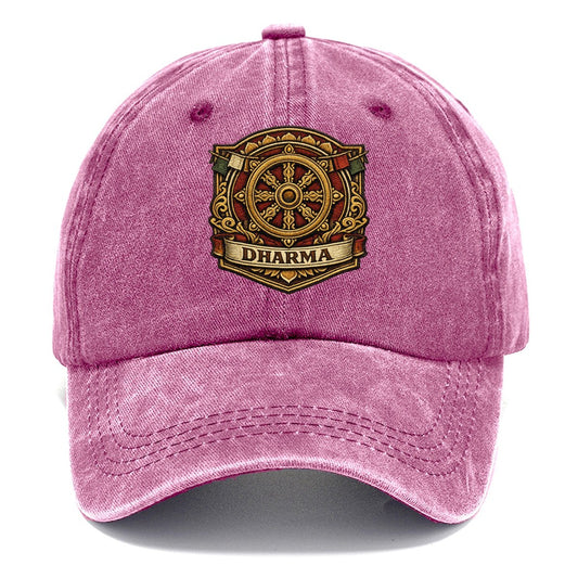 Dharma Wheel Eight Spokes Classic Cap – Dusty Rose