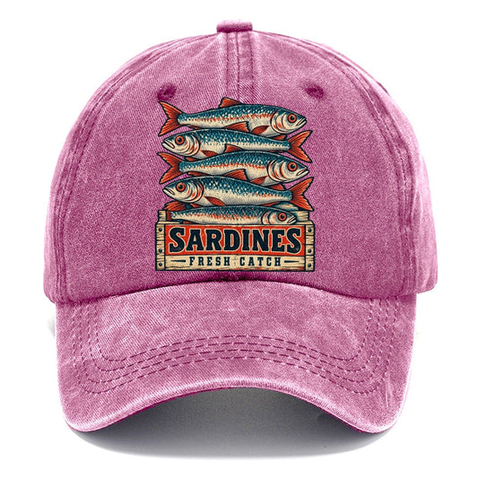 Sardine Crate Label Fishing Club Classic Cap – Dusty Rose