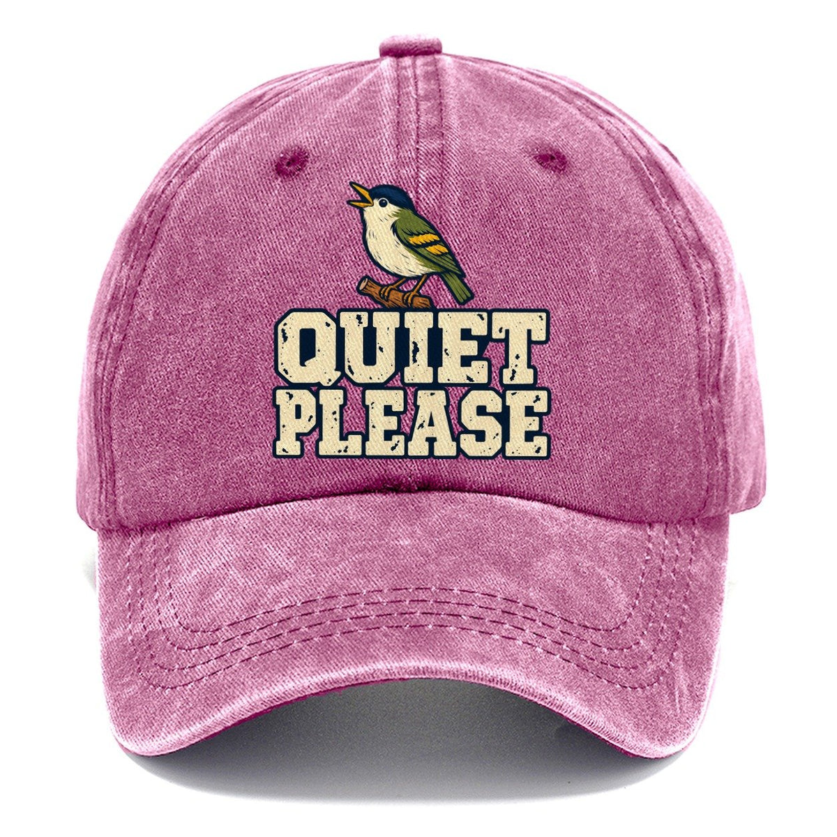 Quiet Please Birdwatching Classic Cap – Dusty Rose