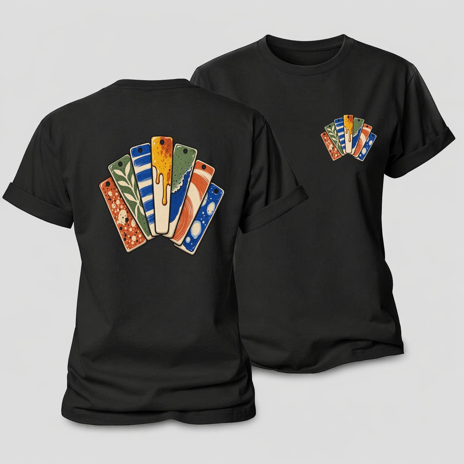 Glaze Test Fan Clay Color Makers Women's Cotton T-Shirt – Black
