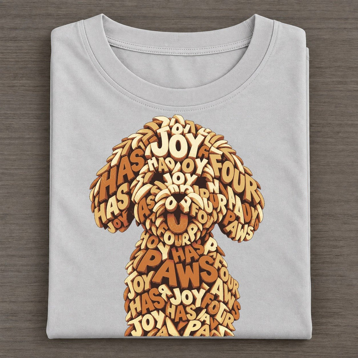 Maltese Cloud Face Letter Sculpture Classic T-shirt – Grey