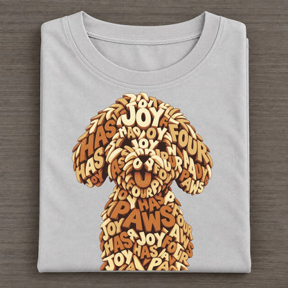 Maltese Cloud Face Letter Sculpture Classic T-shirt – Grey
