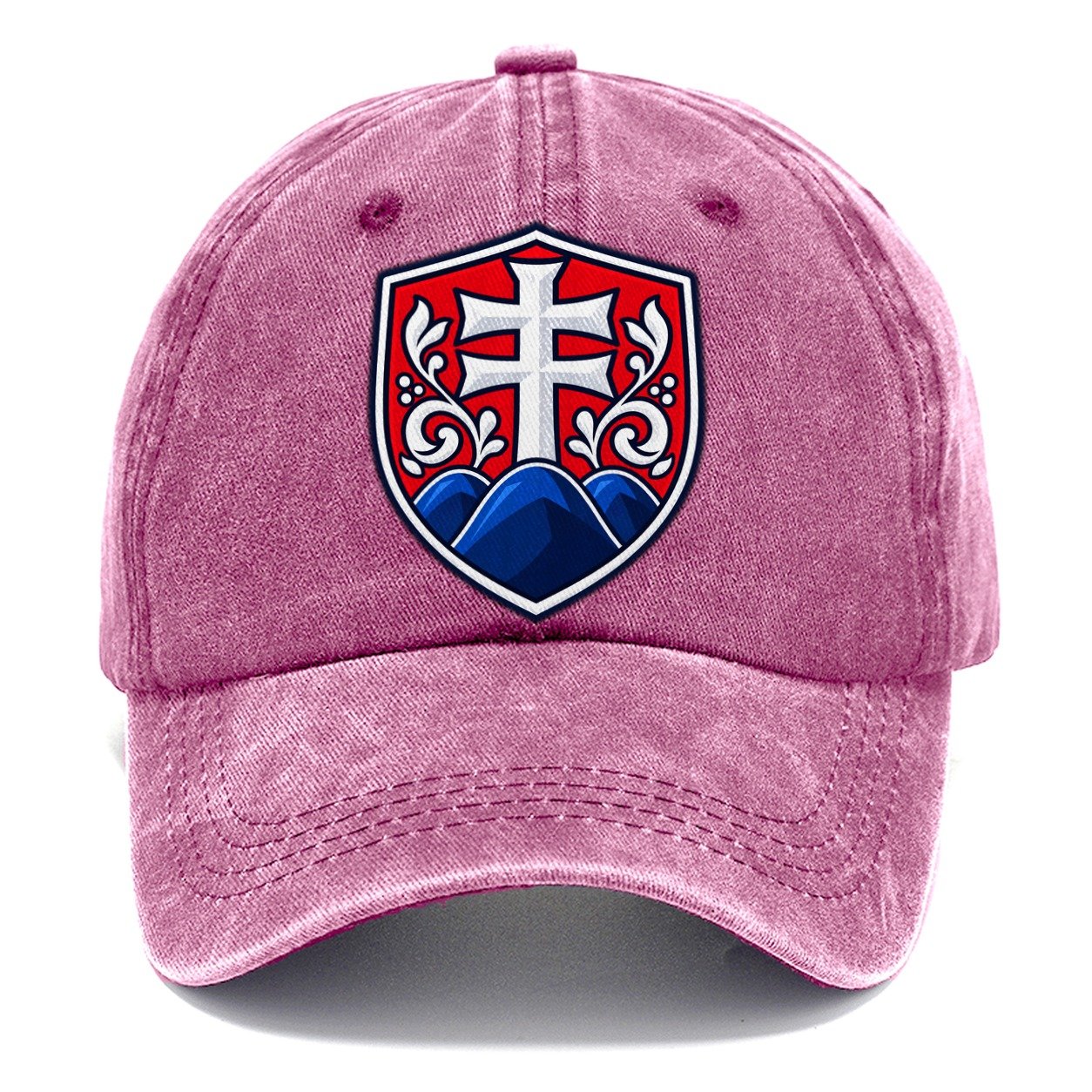 Slovakia Minimal Emblem Country Logos Classic Cap – Dusty Rose