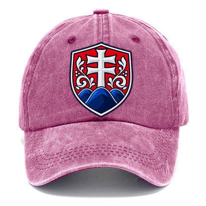 Slovakia Minimal Emblem Country Logos Classic Cap – Dusty Rose