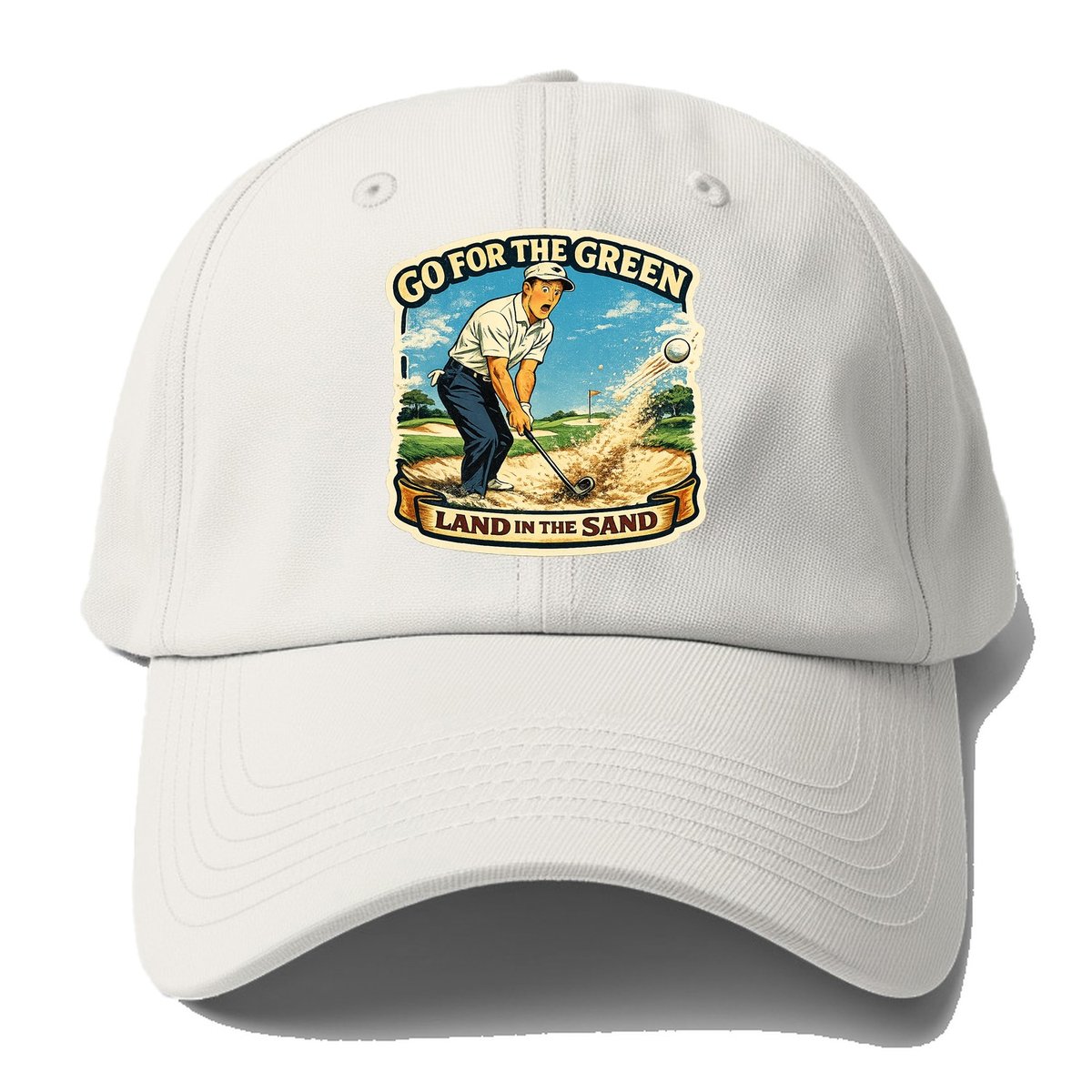 Land In The Sand Baseball Cap – Off White