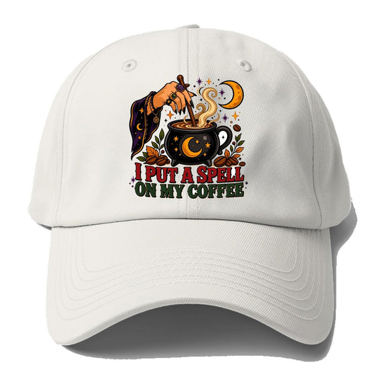 Spell On My Coffee Baseball Cap – Off White