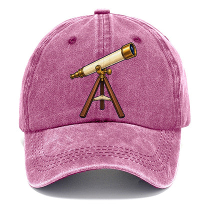 Brass Refractor On Its Tripod Astronomy And Stargazing Classic Cap – Dusty Rose