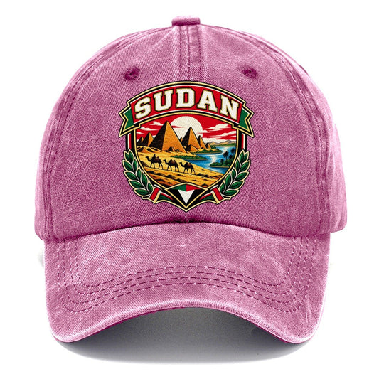 Sudan Retro Badge Country Logos Classic Cap – Dusty Rose