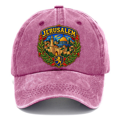 Skyline With Jerusalem Arc Jerusalem Classic Cap – Dusty Rose