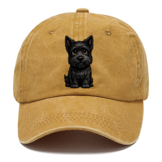 Scottish Terrier Sitting Sweetheart Classic Cap – Golden Harvest