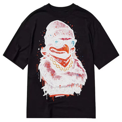Blacksburg Hokiebird Wearing Virginia Tech Beanie With Vt Pa Classic T-shirt – Black
