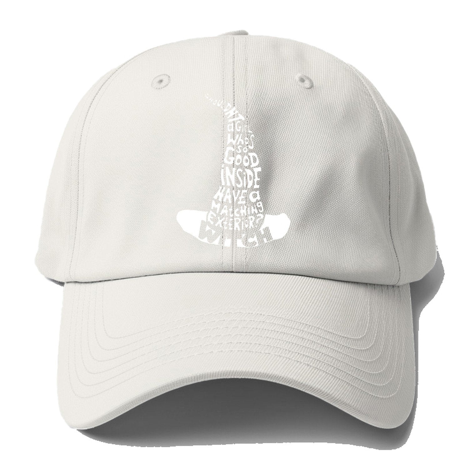 Shouldnt Girl Witch Baseball Cap – Off White