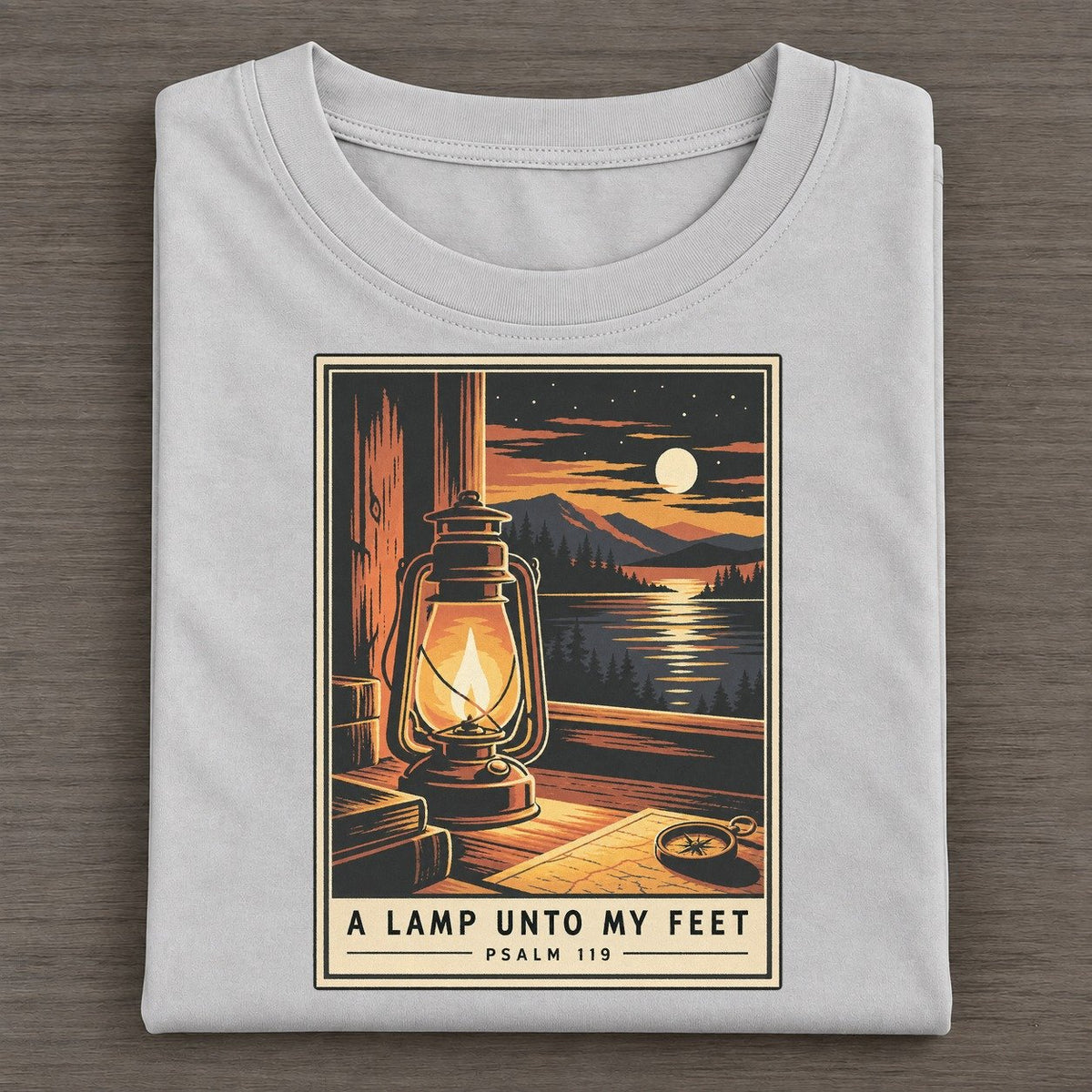 A Lamp Unto My Given Light Classic T-shirt – Grey