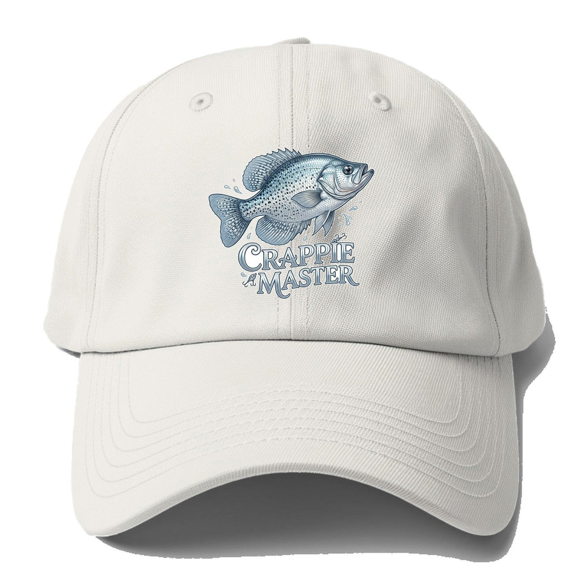 Crappie Master Baseball Cap – Off White