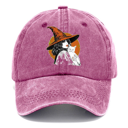 Witch Cat Transparent Classic Cap – Dusty Rose