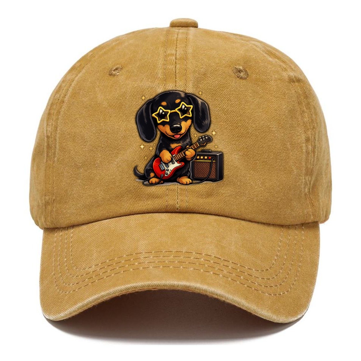 Dachshund Rockstar Classic Cap – Golden Harvest