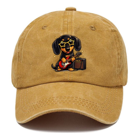 Dachshund Rockstar Classic Cap – Golden Harvest