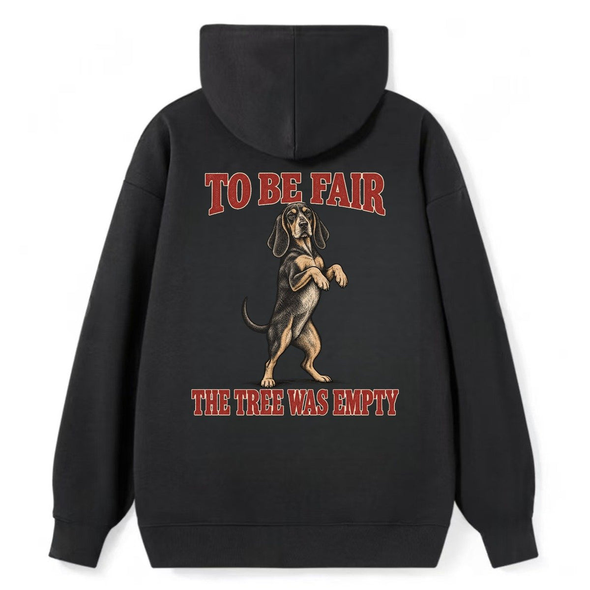 Black And Tan Coonhound Dog Declarations Classic Pullover Hoodie – Black