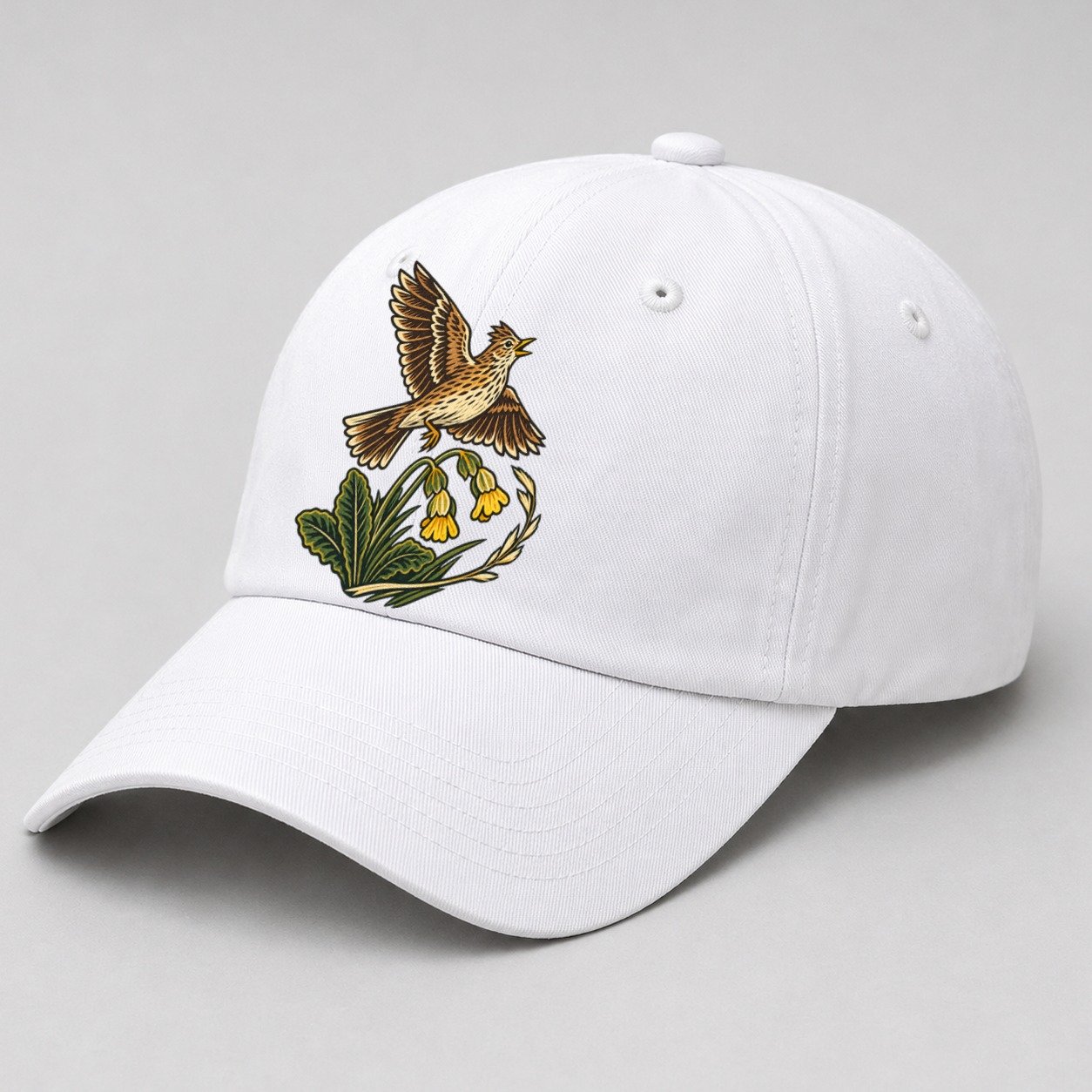 White — angle view