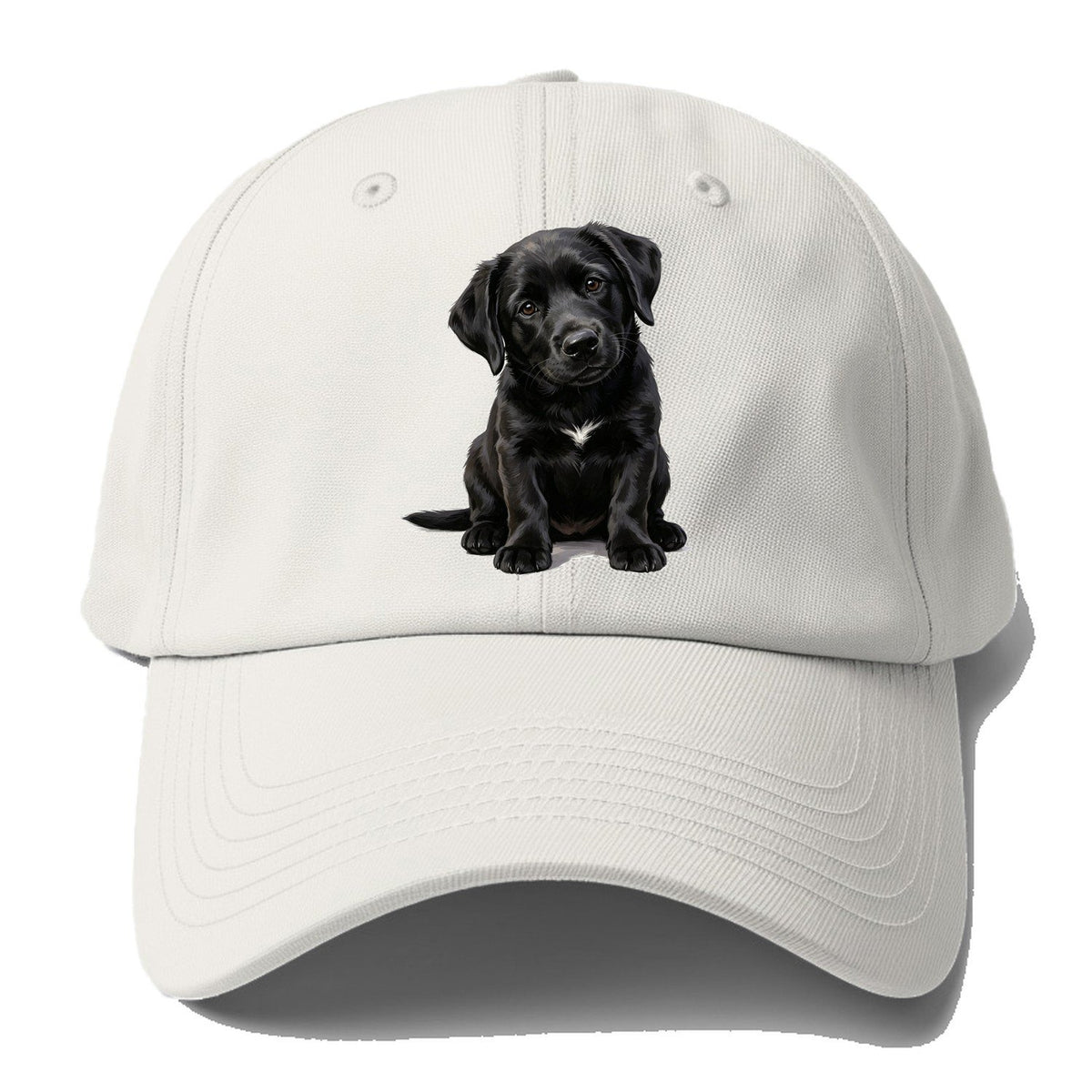 Black Puppy Baseball Cap – Off White