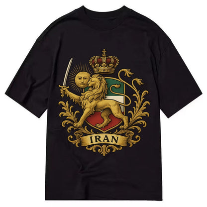 Royal Iran Coat Of Arms Classic T-shirt – Black