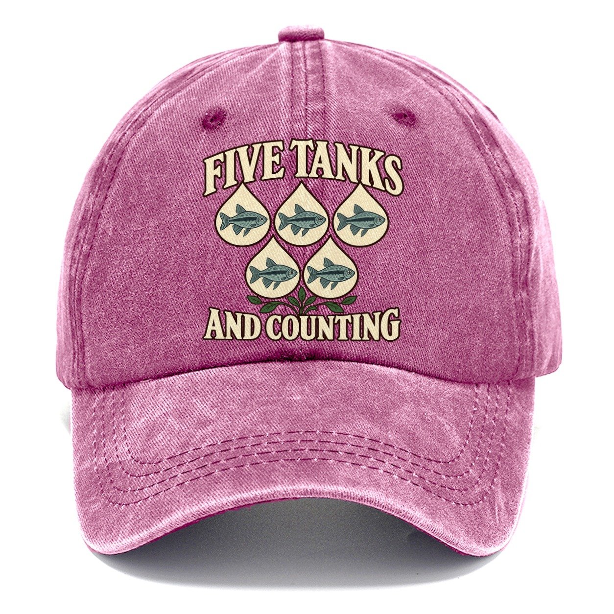 Five Tanks And Counting Aquarium Keeping Classic Cap – Dusty Rose