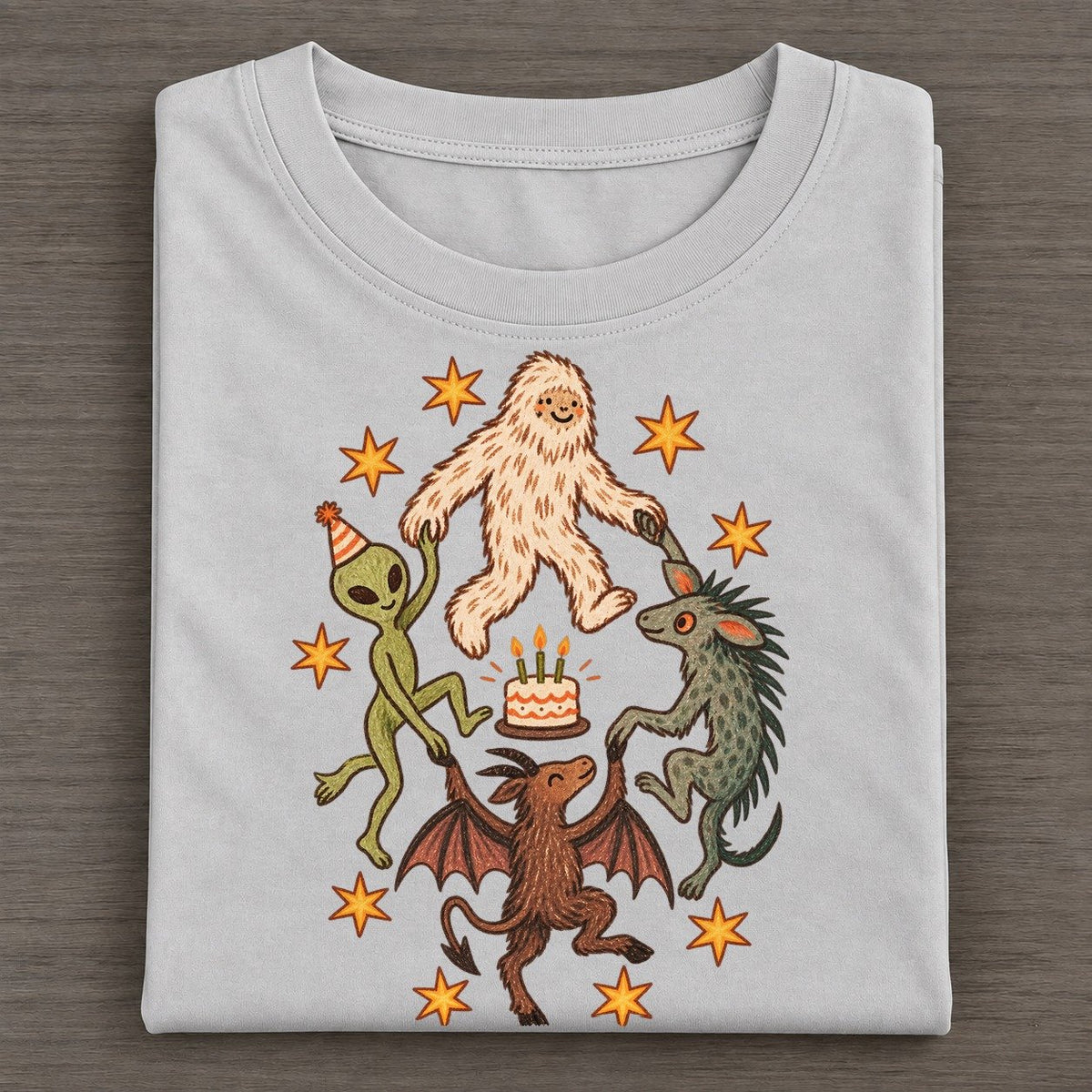 Birthday Hoedown Cryptid Hoedown Classic T-shirt – Grey