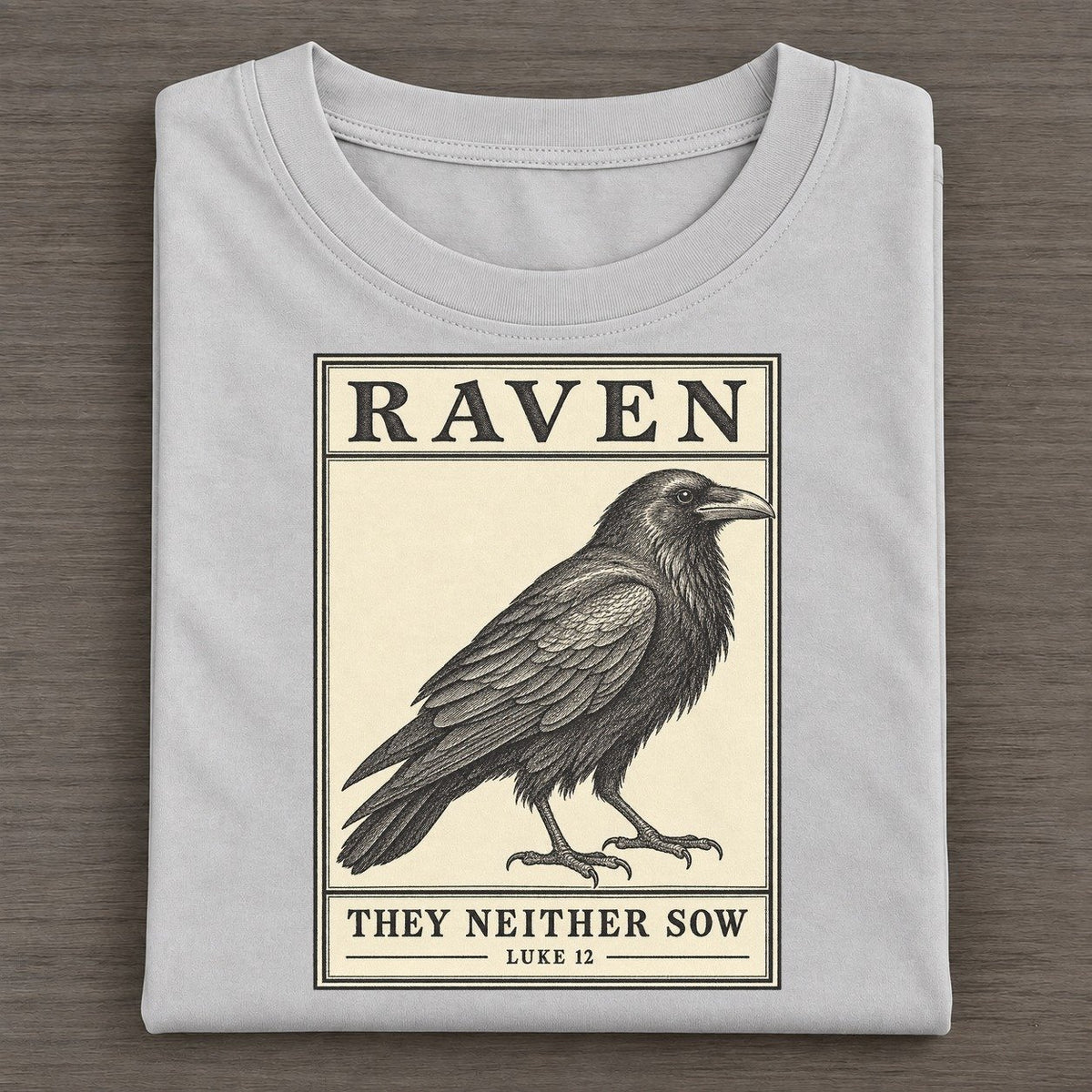 Raven Specimen Plate Creature Canticle Classic T-shirt – Grey