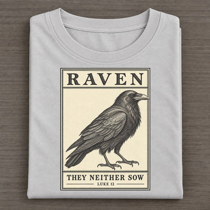 Raven Specimen Plate Creature Canticle Classic T-shirt – Grey