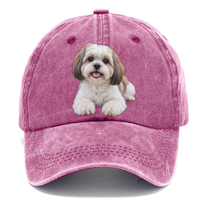 Shih Tzu Lying Down Top Breeds Classic Cap – Dusty Rose