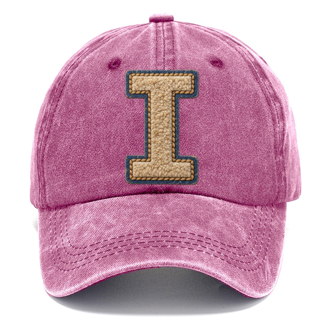 Varsity Chenille I Monogram Classic Cap – Dusty Rose