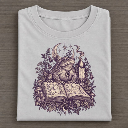Toad On The Spellbook Midnight Haunt Classic T-shirt – Grey