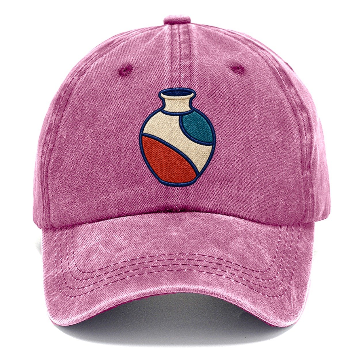 Ceramic Studio Vase Tiny Solo Marks Classic Cap – Dusty Rose