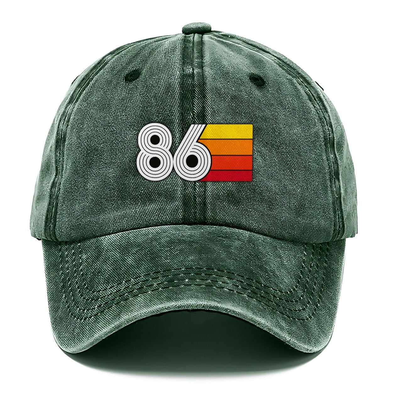 Retro 86 Racing Stripes Classic Cap – Forest Mist